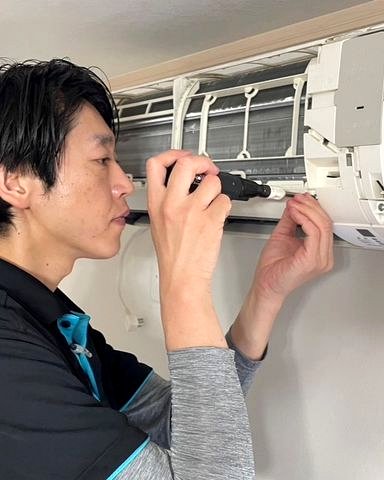 エアコン分解作業